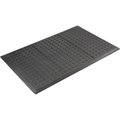 Tennesee Mat Co Wearwell Rejuvenator Squared Interlocking Tile 5/8in Thick 2' x 3' Black 502.58X2X3BK